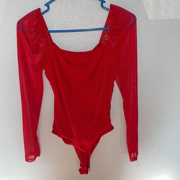 Red mesh shirt - Picture 2 of 2